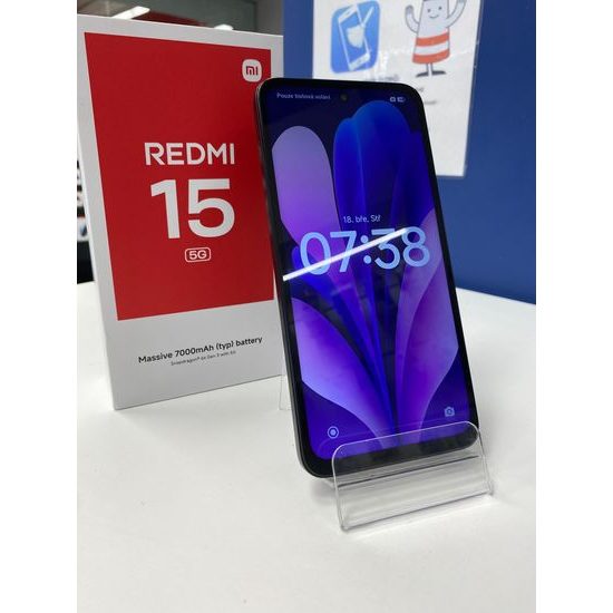 Xiaomi Redmi 15 5G 128GB černý - použitý (A)