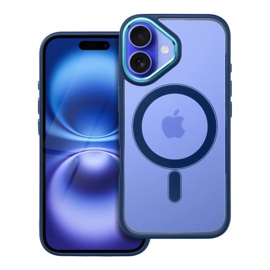 Obal / kryt na Apple iPhone 16 modrý - MagCover