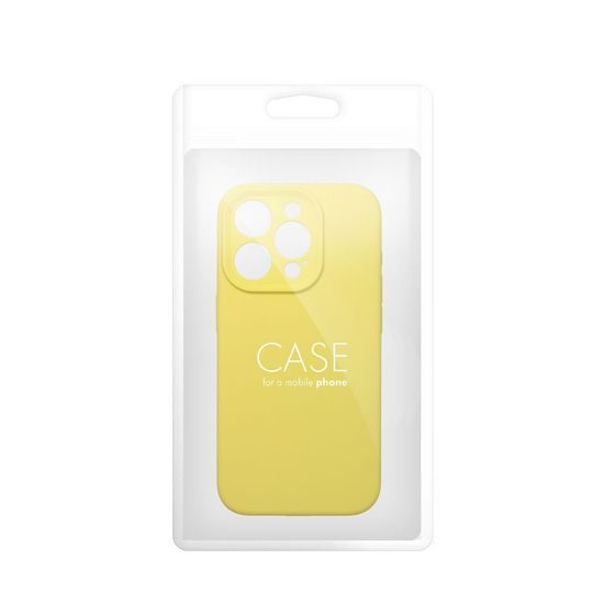 Obal / kryt na Apple iPhone 16 žlutý - SILICONE 2mm