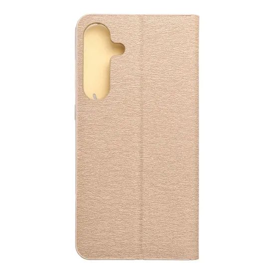 Pouzdro / obal na Samsung Galaxy S25 FE zlaté - knížkové LUNA Book