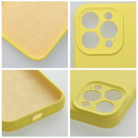 Obal / kryt na Apple iPhone 16 žlutý - SILICONE 2mm