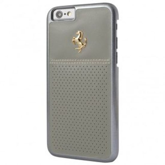 Obal / kryt na Apple iPhone 6 / 6s béžový - Ferrari