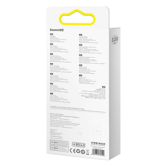 Kabel USB 3v1 Flash Series USB-C micro USB Lightning 66W CASS040001 1,2 m černý - BASEUS