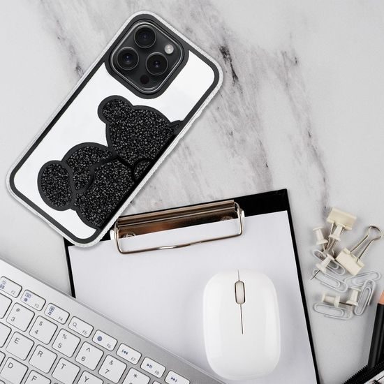 Obal / kryt na Apple iPhone 12 Mini černý - Teddy Bear Case