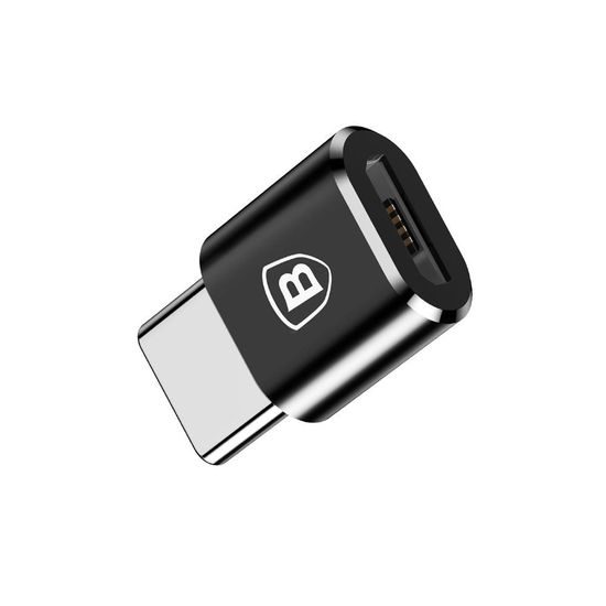 Adaptér / redukce MicroUSB na USB-C černý - BASEUS