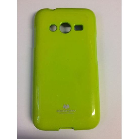 Obal / kryt na Samsung Galaxy ACE NXT limetkový se třpytkami - JELLY