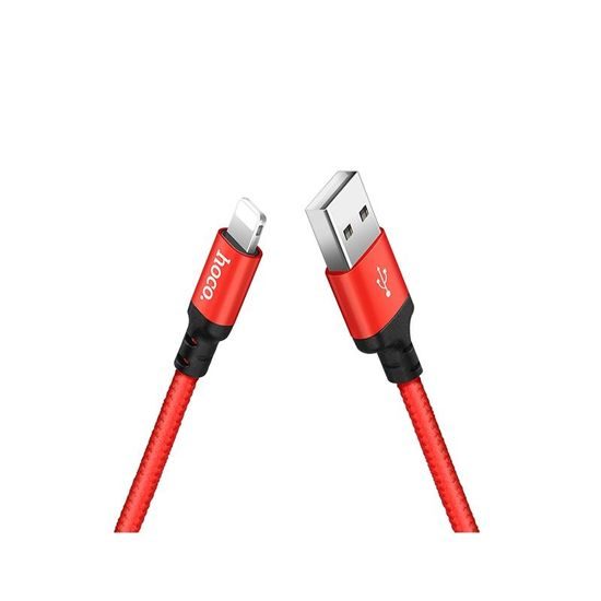 Nabíjecí lightning kabel 1m červený - HOCO
