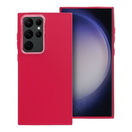 Obal / kryt na Samsung Galaxy S23 Ultra červený - FRAME Case