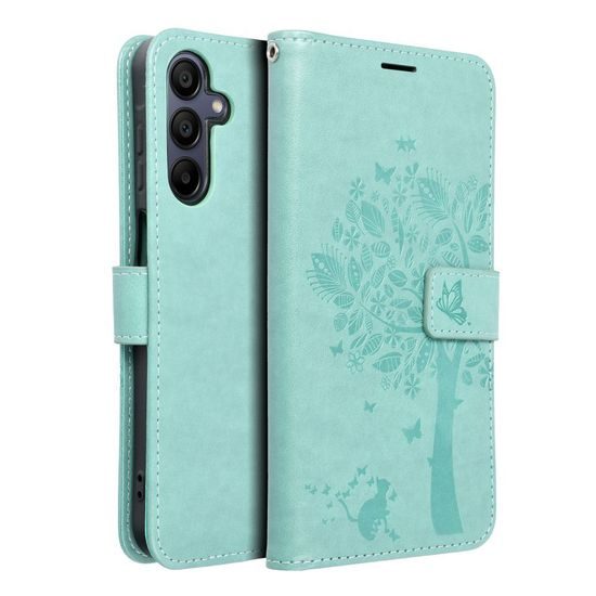 Puzdro / obal na Samsung Galaxy A15 4G / A15 5G zelený - kniha MEZZO