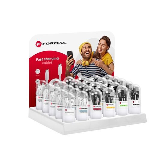 Datový kabel USB / Micro USB - 1m černý - Forcell