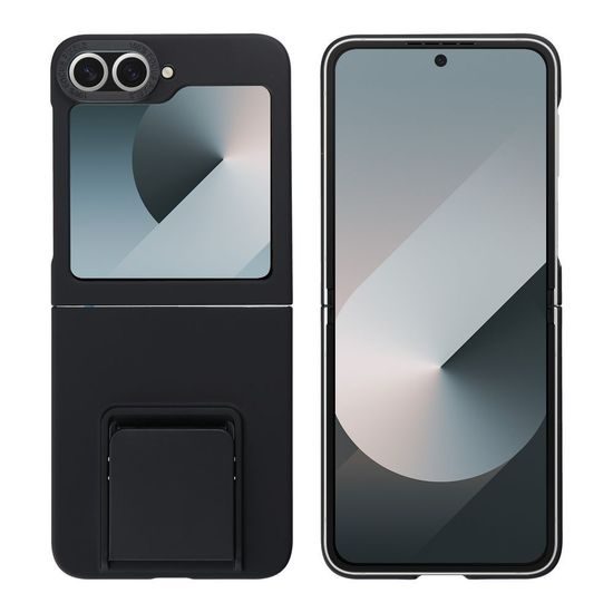 Obal / kryt na Samsung Galaxy Z Flip 6 čierny - stojanček