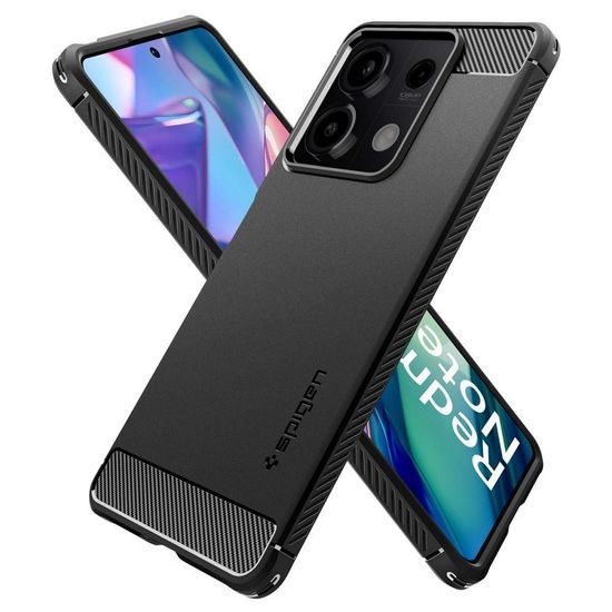 Obal / kryt na Xiaomi Redmi NOTE 13 5G čierny - SPIGEN Rugged Armor Case