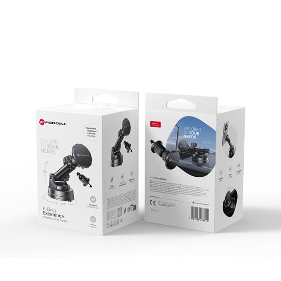 Držák do auta magnetický, s přísavkou i do ventilace – FORCELL F-Grip Excelence