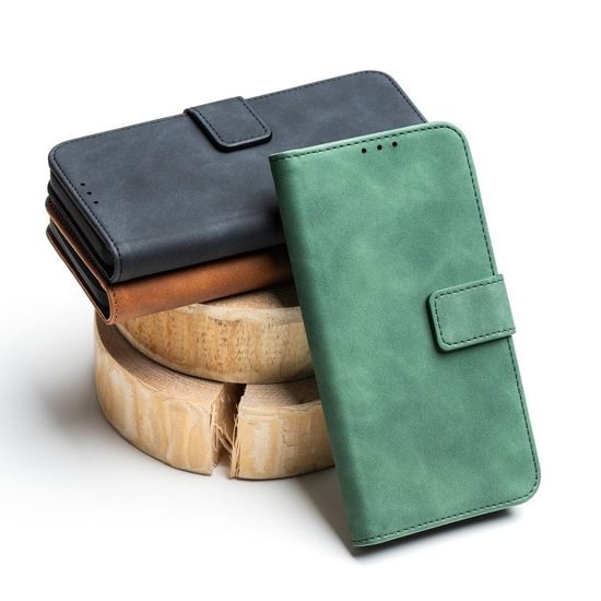 Puzdro / obal pre Xiaomi Redmi 10, zelené - kniha Forcell Tender