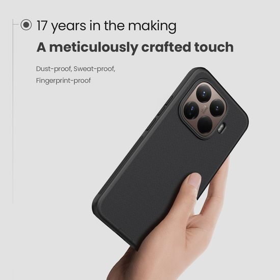 Obal / kryt na Xiaomi 15T Pro černý – Nillkin Super Frosted Pro Magnetic