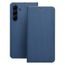 Puzdro / obal na Samsung Galaxy A55 5G modrý - kniha LUNA Book Carbon