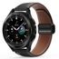 Řemínek z pravé kůže pro Samsung Galaxy Watch / Huawei Watch / Honor Watch (22mm pásek) černý - DUX DUCIS