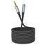Kabel 3.5mm audio prodlužovací 2m černý - HOCO