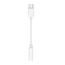 Adaptér HF/audio Type C / Jack 3,5mm bílý