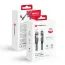 Kabel 4v1 USB C / USB A do USB C / Lightning Forcell F-Energy QC PD 3A 60W 1 m C241 chrom