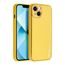 Obal / kryt na Apple iPhone 14 žlutý - Forcell Leather