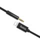 Kabel audio AUX Jack 3,5mm / Lightning 8-pin černý - HOCO