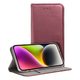 Pozdro / obal na Samsung A14 4G vínové - knížkové Smart Magneto book burgundy