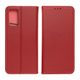 Puzdro / obal na Xiaomi Redmi Note 12S červené - kniha Kožené puzdro SMART PRO
