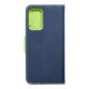 Puzdro / obal pre Samsung Galaxy A52 5G / A52 LTE / A52S modré / limetkové - Fancy Book