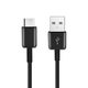 Töltő- és adatkábel USB-C Type-C 2.0 HD21 fekete 1m