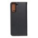 Puzdro / obal pre Samsung Galaxy S21 Plus čierny - kniha Kožené puzdro Forcell SMART PRO