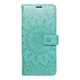 Puzdro / obal na Samsung Galaxy A22 5G zelené mandala - kniha Forcell MEZZO