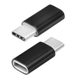 Adapter Micro USB / MicroUSB TYPE C fekete