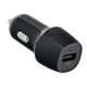 Autótöltő USB kábel nélkül 2.4A 12W CC281-1A fekete Carbon