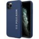 Obal / Kryt na Apple iPhone 11 Pro MAX tmavě modrý - U.S. Polo Silicone Effect
