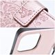 Puzdro / obal pre Apple iPhone 13 Pro old pink tree - kniha Forcell MEZZO