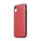 Obal / kryt na Apple iPhone X / XS červený - Original AUDI Leather