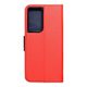 Puzdro / obal pre Samsung Galaxy S21 Ultra červený - kniha Fancy