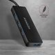 Redukcia/hub AXAGON HUE-G1C, 4x USB 3.2 Gen 1 SLIM hub, kábel Type-C 14 cm pevný