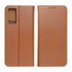 Pouzdro / obal na Xiaomi Redmi 10C hnědé - knížkové Leather Forcell case SMART PRO