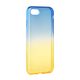 Obal / kryt na Apple iPhone 6 / 6S modrý-zlatý - Forcell OMBRE