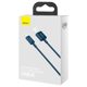 Datový kabel pro iPhone USB / Lightning modrý - BASEUS