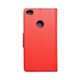 Puzdro / obal pre Huawei P8 Lite 2017 / P9 lite 2017 červený - kniha Fancy Book