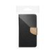 Pouzdro / obal na Samsung Galaxy S20 FE černé / zlaté - knížkové Fancy