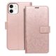 Puzdro / obal pre Apple iPhone 12 / 12 Pro old pink mandala - kniha Forcell MEZZO