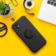 Forcell SILICONE RING tok IPHONE 11 fekete