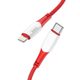 Kábel typu C na Apple iPhone Lightning 8-pin Power Delivery 1 m červený - HOCO