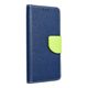 Puzdro / obal pre Nokia 2.1 modré / limetkové - kniha Fancy Book