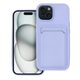 Obal / kryt na Apple iPhone 15 fialový - CARD Case