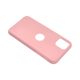 Obal / kryt pre Apple iPhone 13 PRO ružové (bez otvoru na logo) - Forcell Silikón